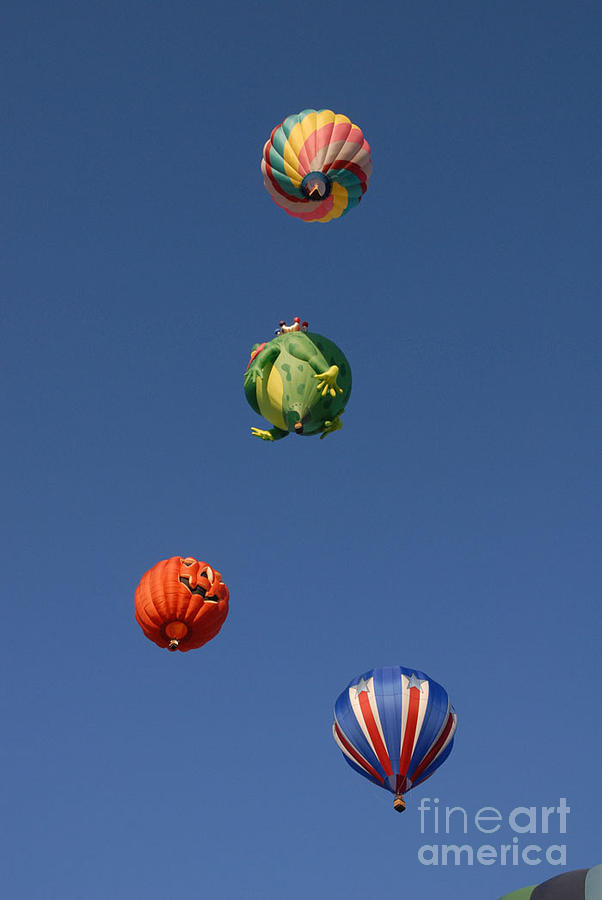 Hot Air Balloon Photograph - Hot Air Rally by Dennis Hammer Hot Air Balloon Photograph - Hot Air Rally by Dennis Hammer