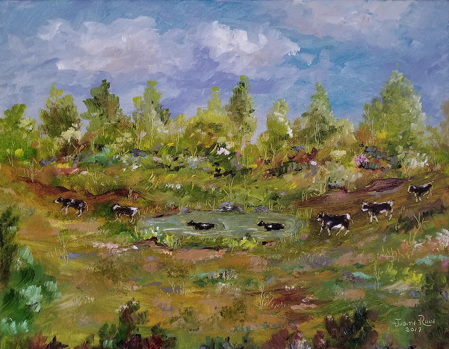 Hot August Afternoon Painting by Judith Rhue