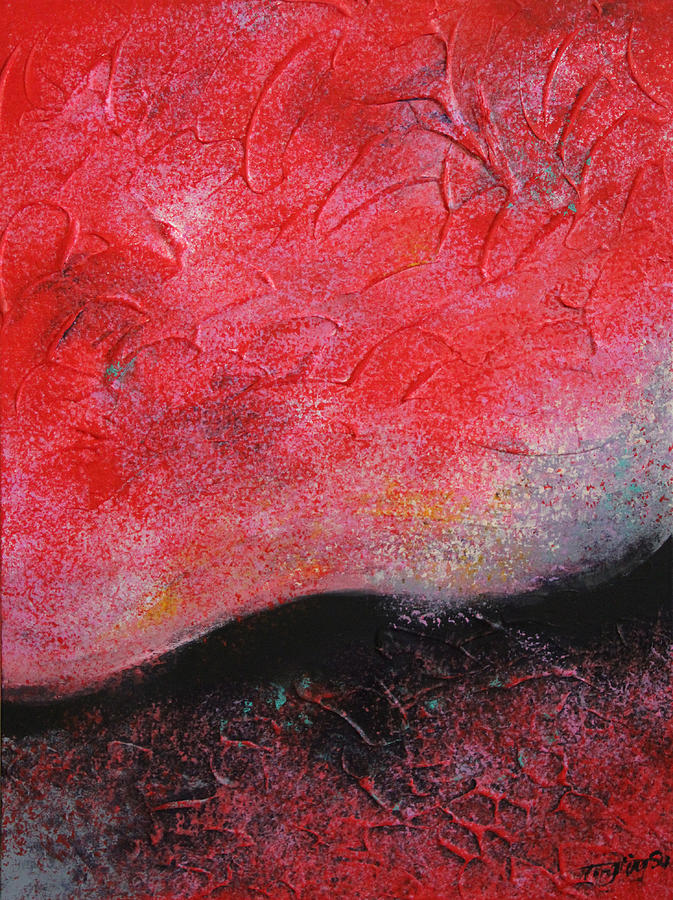 Hot Autumn Painting by Tingting Su
