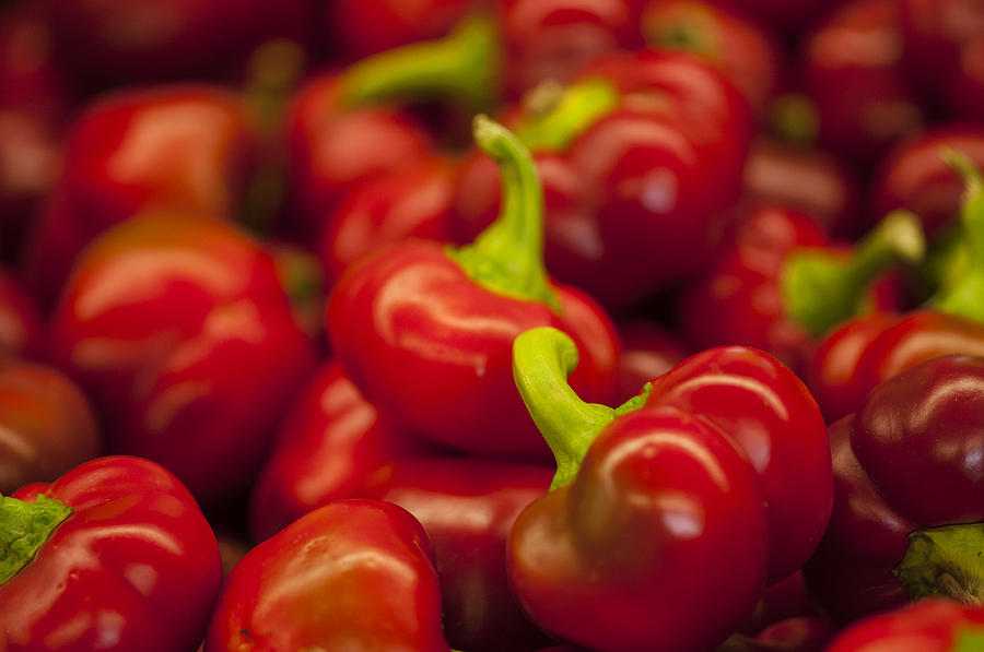 Hot cherry peppers Photograph by Brian Green