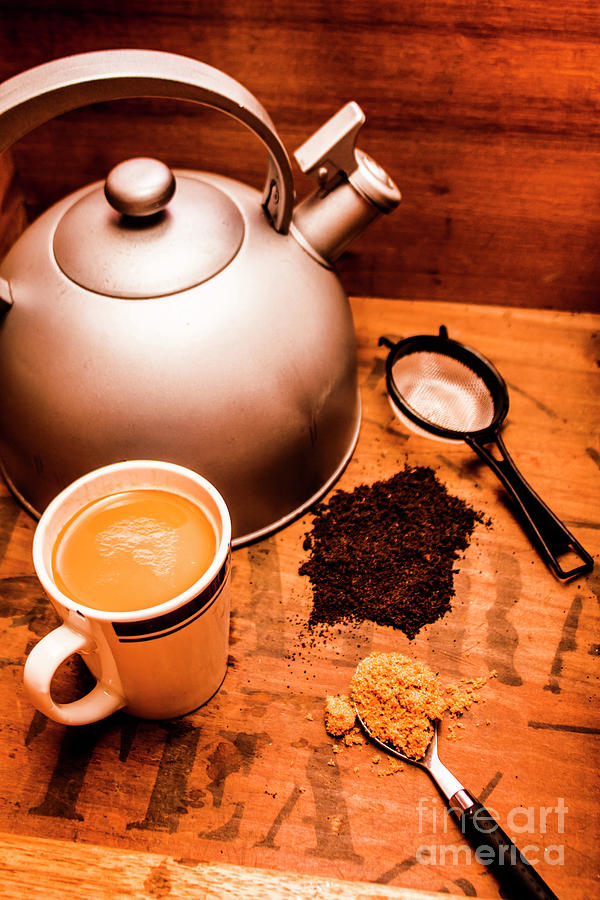 Hot drink details. Tea print Photograph by Jorgo Photography