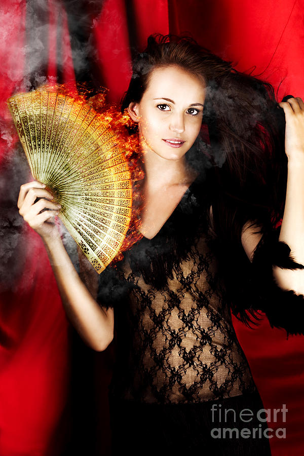 Hot Female Fire Dancer Photograph by Jorgo Photography