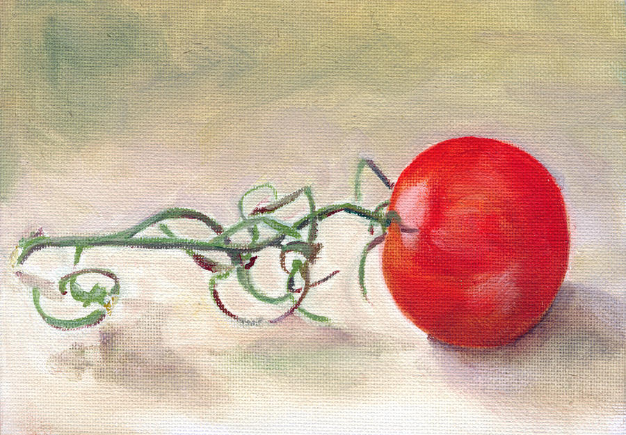 Vegetable Painting - Hot-house Tomato by Sarah Lynch