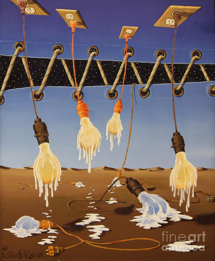 Rope Painting - Hot Ideas 3 by Sandra Scheetz-Wise