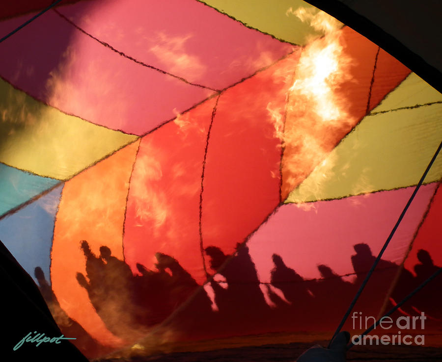 Hot Air Balloon Photograph - Hot Inside View by Bon and Jim Fillpot