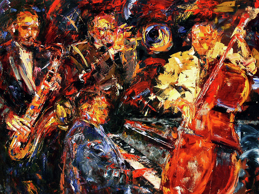 Hot Jazz 2 Painting by Debra Hurd
