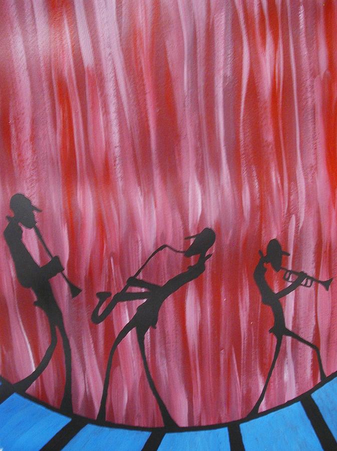 Hot Jazz Band Painting by Angelo Thomas