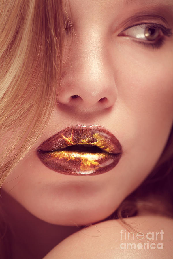 Lips Photograph - Hot Lips by Silvio Schoisswohl