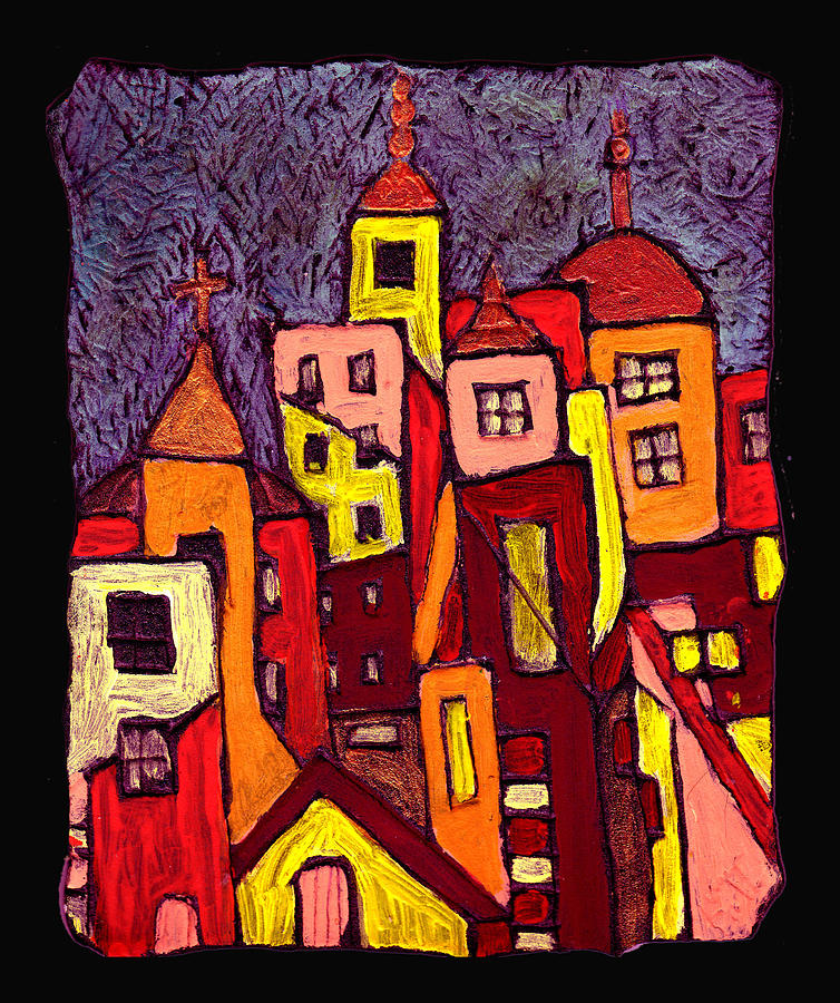 Hot Night in the City Painting by Wayne Potrafka