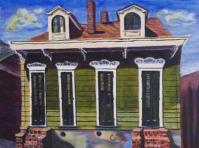 New Orleans Painting - Hot Pepper by C D Collins New Orleans Painting - Hot Pepper by C D Collins