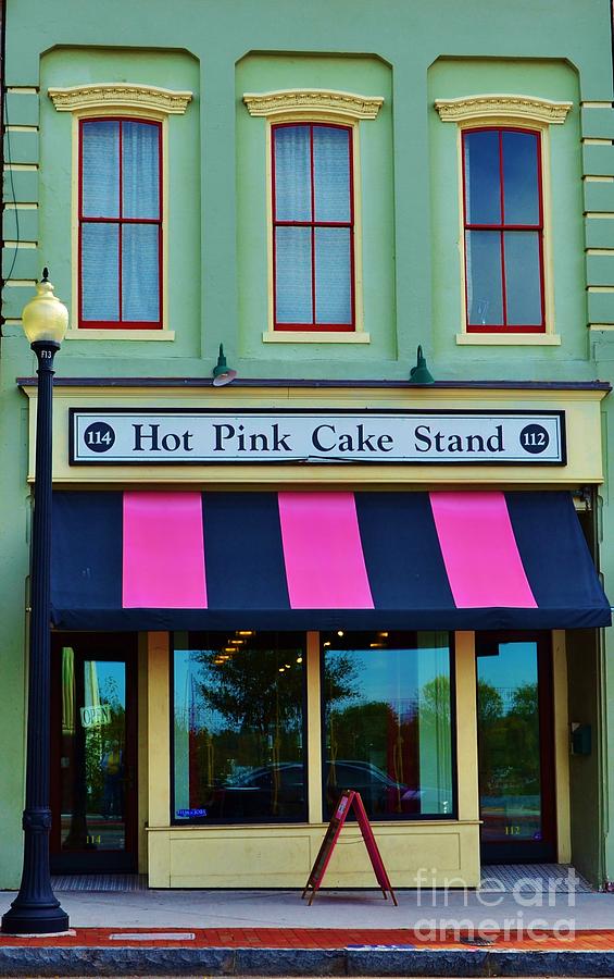 Vintage Photograph - Hot Pink Cake Stand by Bob Sample