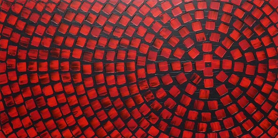 Abstract Painting - Hot Reds by Ilonka Walter