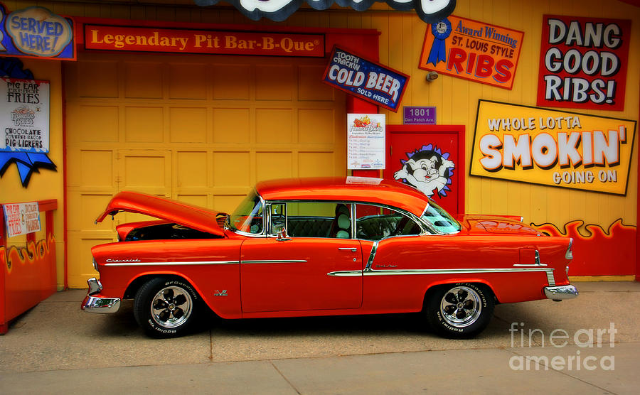 Car Photograph - Hot Rod BBQ by Perry Webster