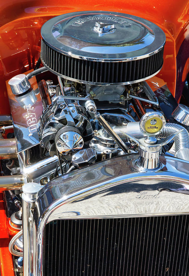 Hot Rod Engine 2 Photograph by Arthur Dodd