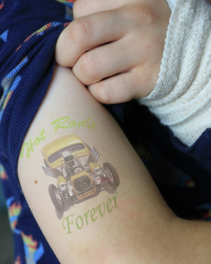Hot Rods Forever Tattoo-Boy Photograph by Christopher McKenzie
