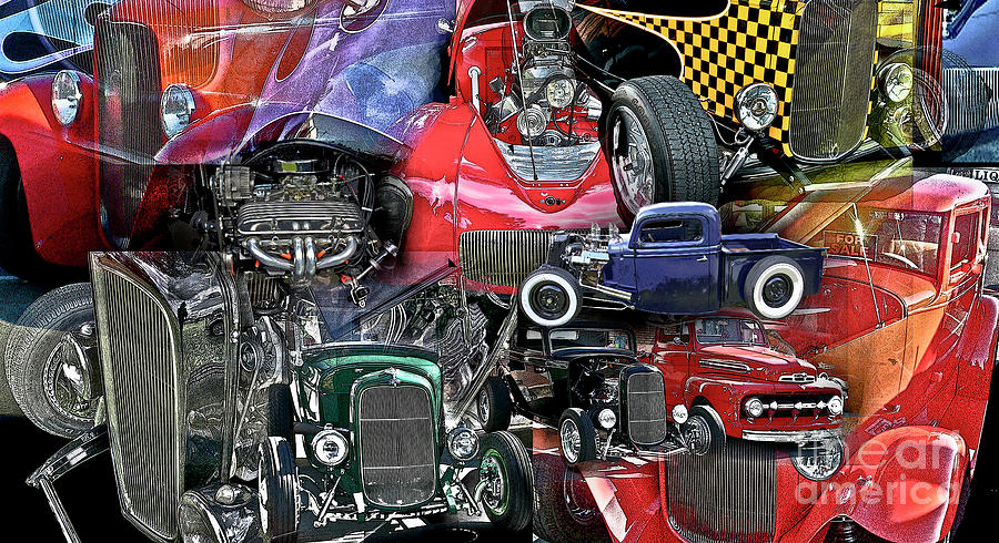 Hot Rods Galore Photograph by Tom Griffithe