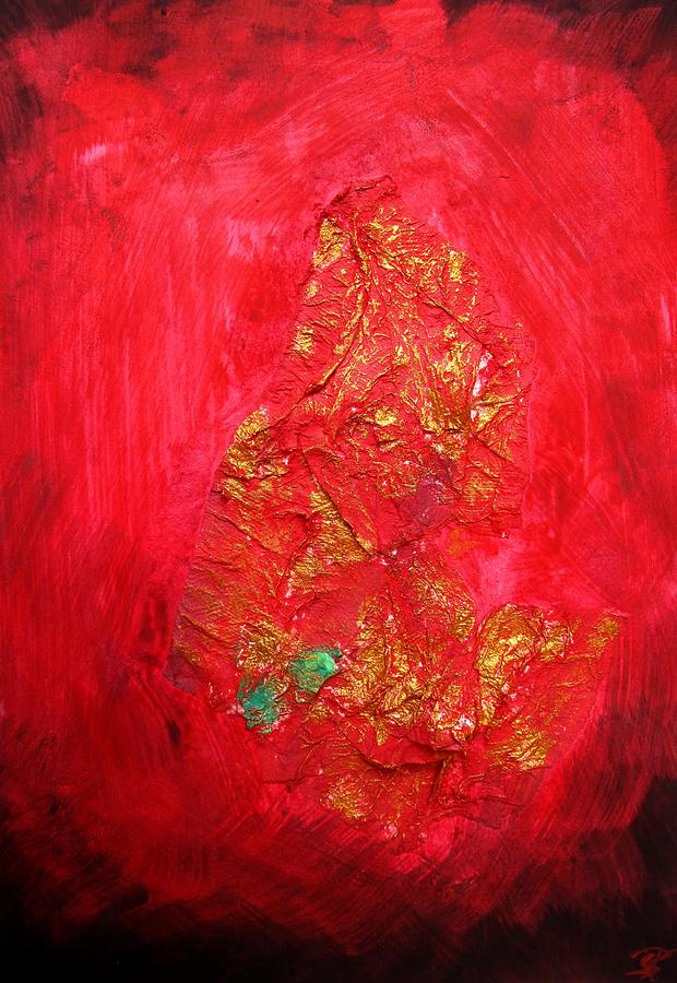 Abstract Painting - Hot by Sabine Steldinger