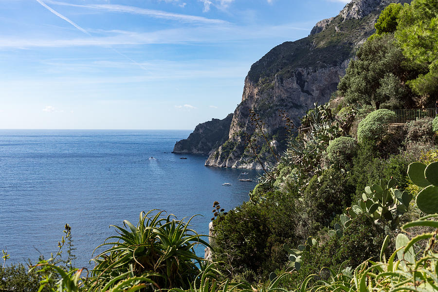Hot Seaside Afternoon - Mediterranean Magic of Capri Photograph by Georgia Mizuleva