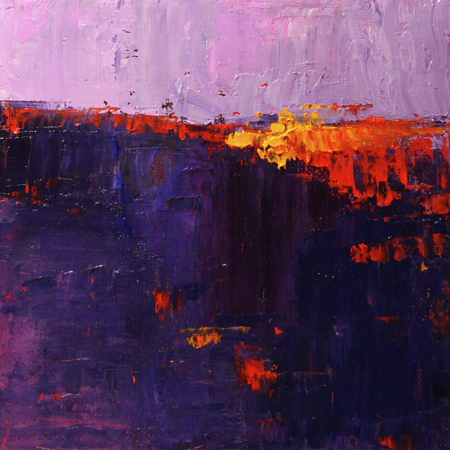 Hot Spot Abstract Painting by Nancy Merkle