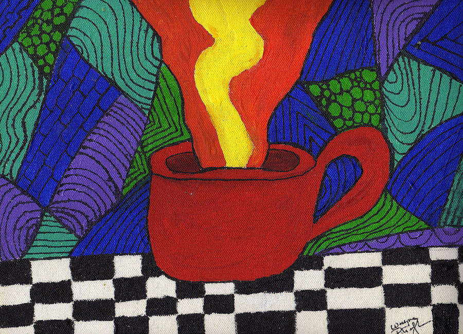 Tea Painting - Hot Spot of T by Wayne Potrafka