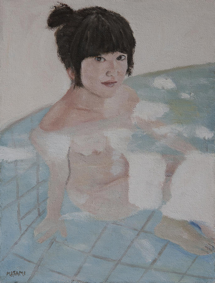 Hot Spring Painting by Masami Iida