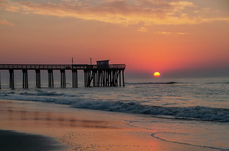 Hot Summer Sunrise - Avalon New Jersey Photograph by Bill Cannon