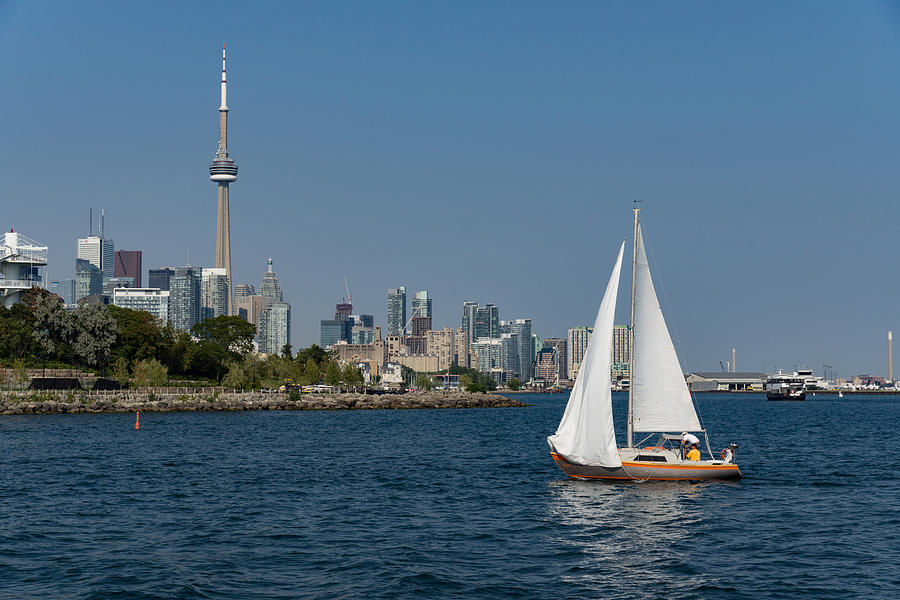 Hot Summer - the Joy of Yachting in Toronto Photograph by Georgia Mizuleva