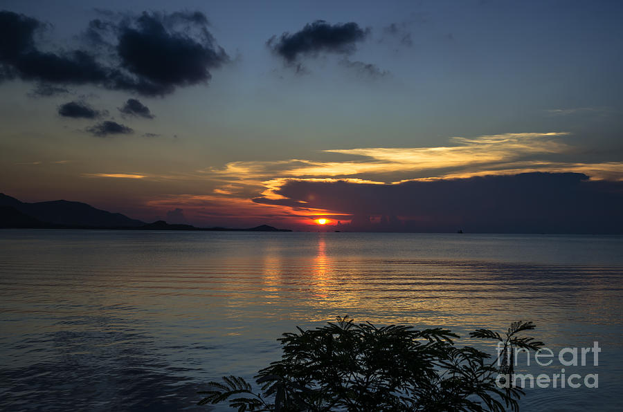 Sunset Photograph - Hot Sunset by Michelle Meenawong