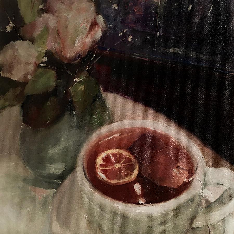 Hot Tea Stilllife Painting