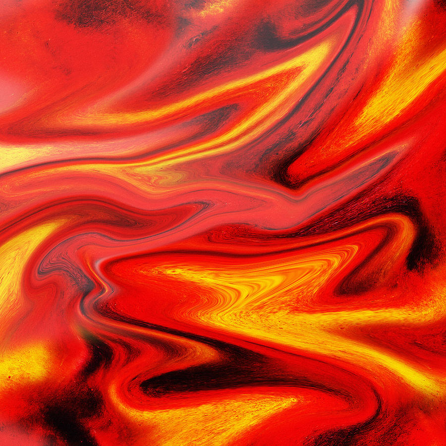 Hot Wave Abstract by Irina Sztukowski Painting by Irina Sztukowski