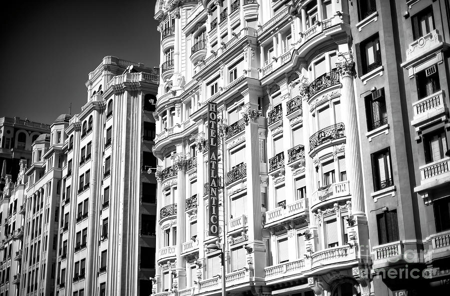 Hotel Atlantico Madrid Facade Photograph by John Rizzuto