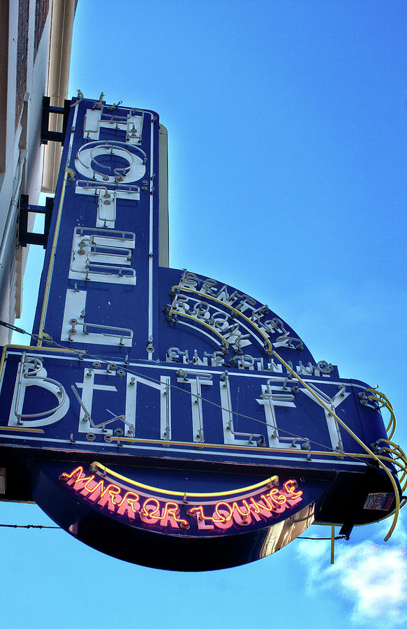 Hotel Bentley Signage Alexandria Photograph by Eugene Campbell