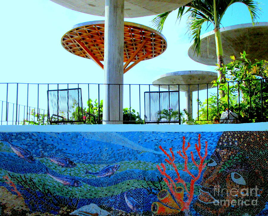 Hotel Boca Chica Terrace Mural Photograph by Randall Weidner