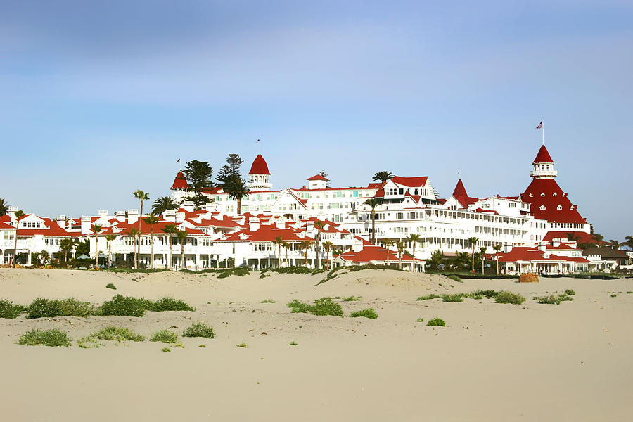 San Diego Photograph - Hotel del Coronado San Diego CA by Cindy Panyanouvong