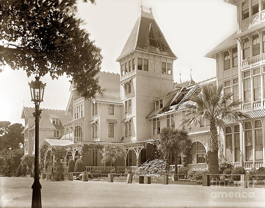 Hotel Del Monte Photograph - Hotel Del Monte after the 1906 earthquake by Monterey County Historical Society