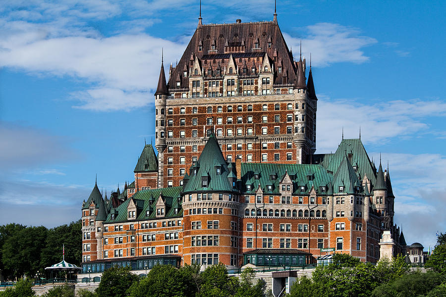 Chateau Frontenac in Quebec City Photograph by David Smith