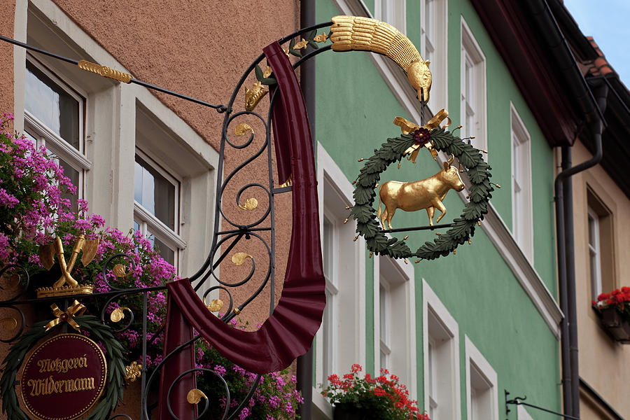 Hotel Logo in Rothenburg ob der Tauber Photograph by Aivar Mikko