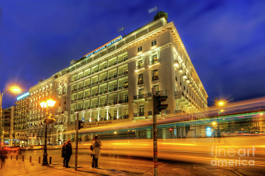 Hotel Grande Bretagne - Athens Photograph by Yhun Suarez