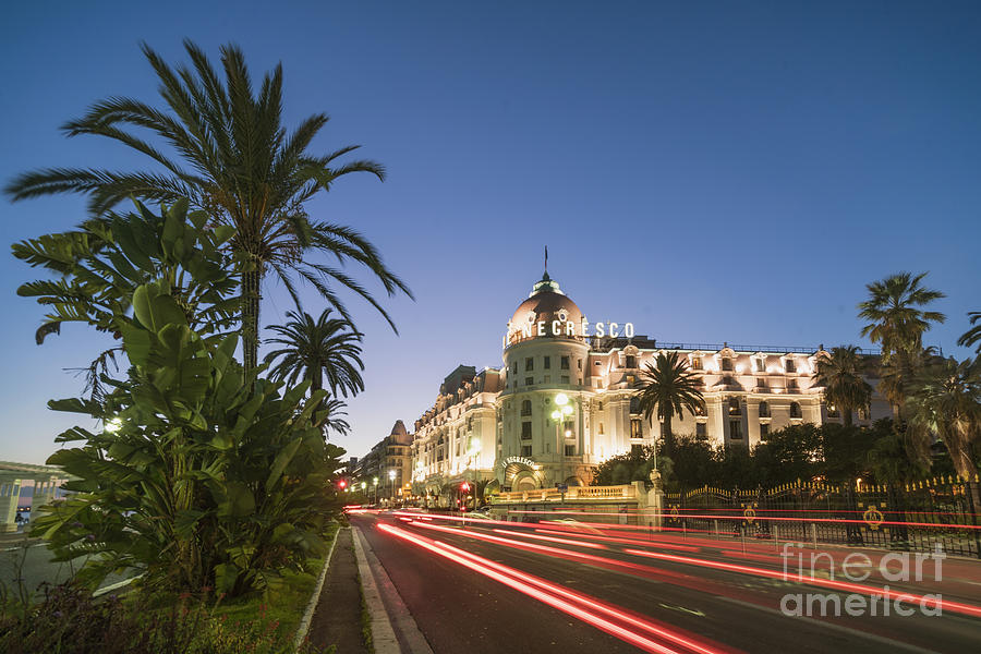 Provence Photograph - Hotel Negresco Nice by Juergen Held Provence Photograph - Hotel Negresco Nice by Juergen Held