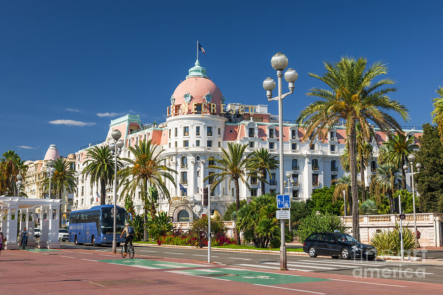 Landmark Photograph - Hotel Negresco on English promenade in Nice by Elena Elisseeva