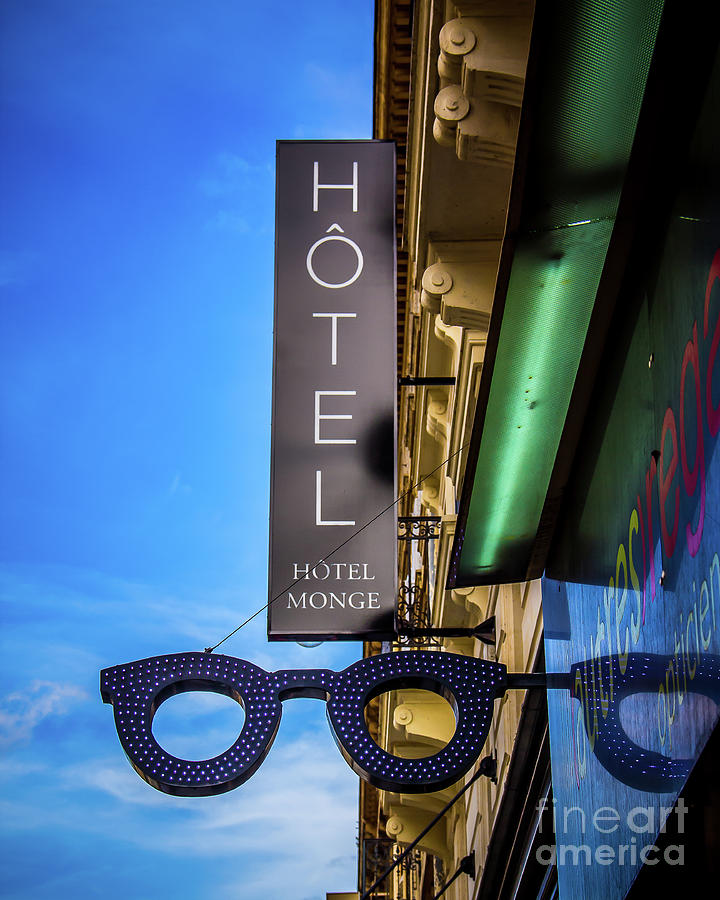 Hotel sign Photograph by Perry Webster