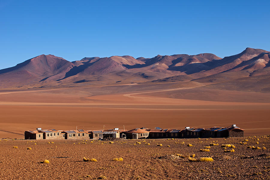 Hotel Tayka del Desierto in Siloli Desert Photograph by Aivar Mikko