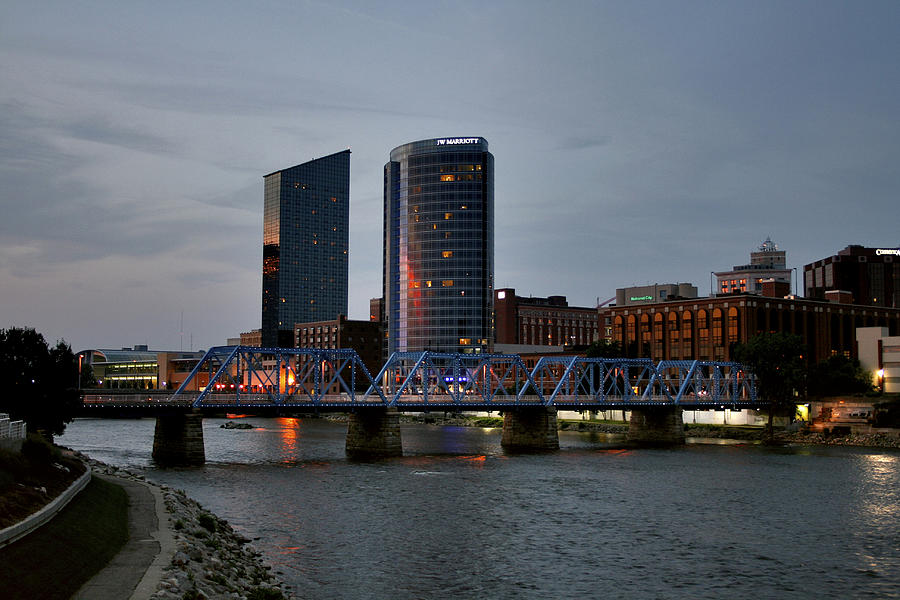 Hotels On The Grand River Photograph by Richard Gregurich