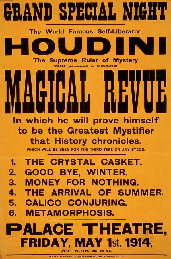 Houdini Magical Review Mixed Media by David Wagner