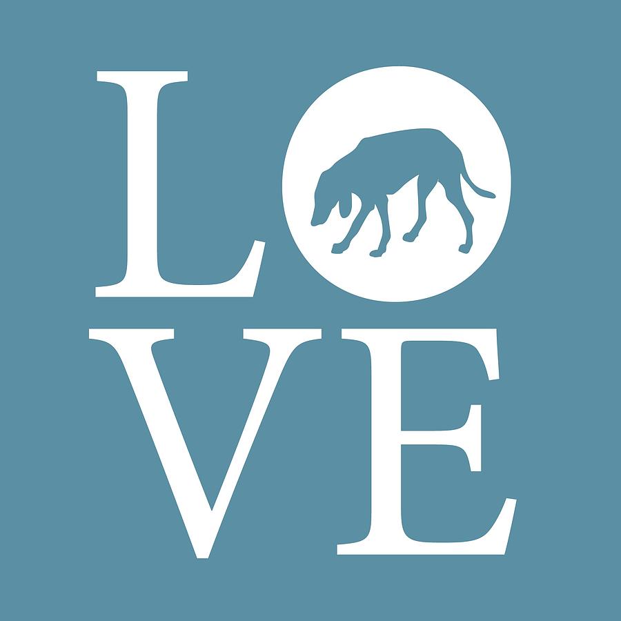 Hound Dog Digital Art - Hound Dog Love by Nancy Ingersoll