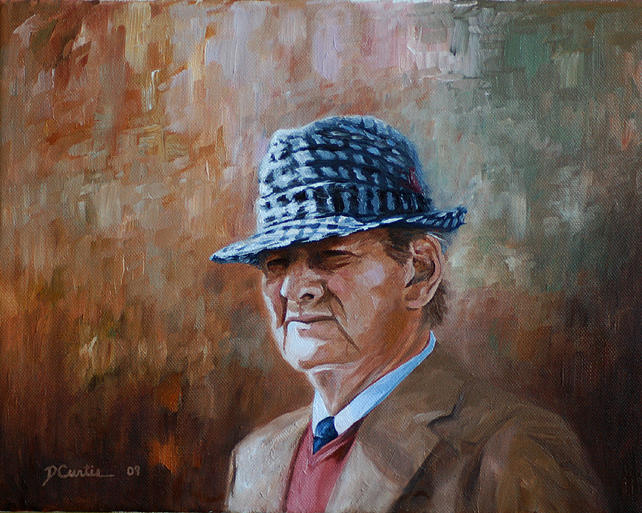 Sports Painting - Houndstooth by Dustin Curtis