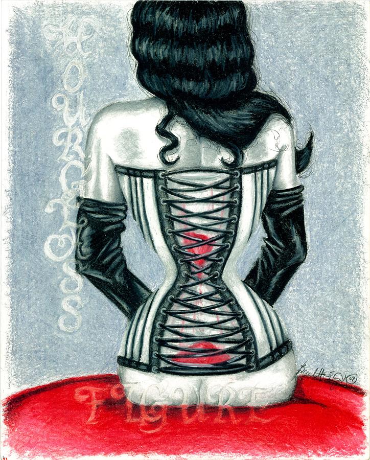Hourglass Figure Drawing by Scarlett Royale