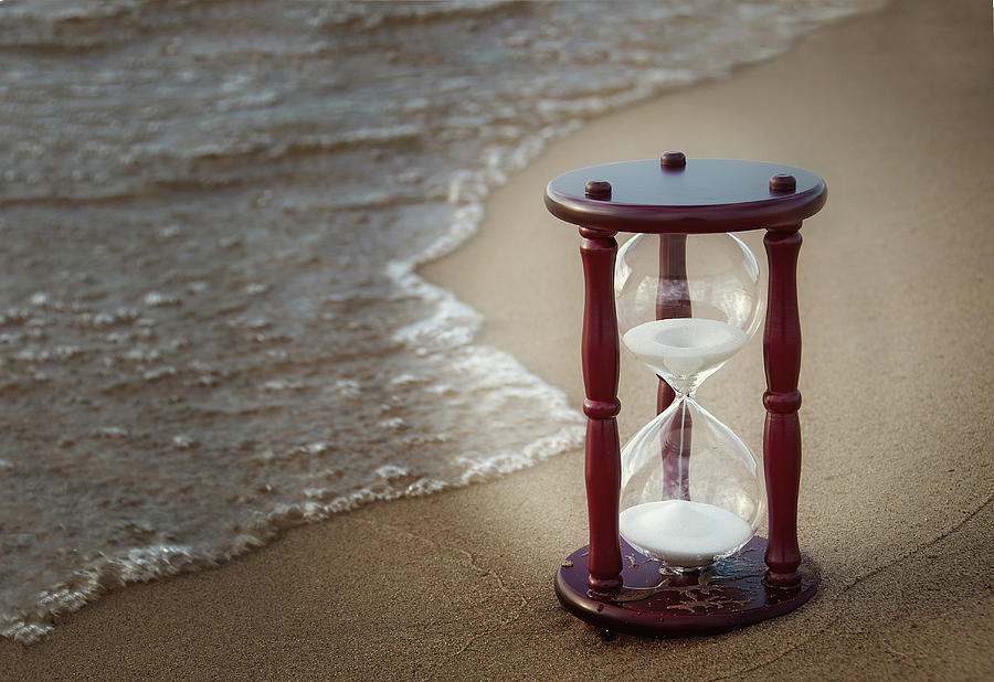 Hourglass On The Beach Photograph by Maria Dryfhout - Pixels