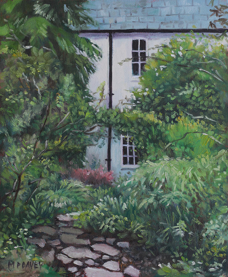 House at Hillier Gardens Painting by Martin Davey