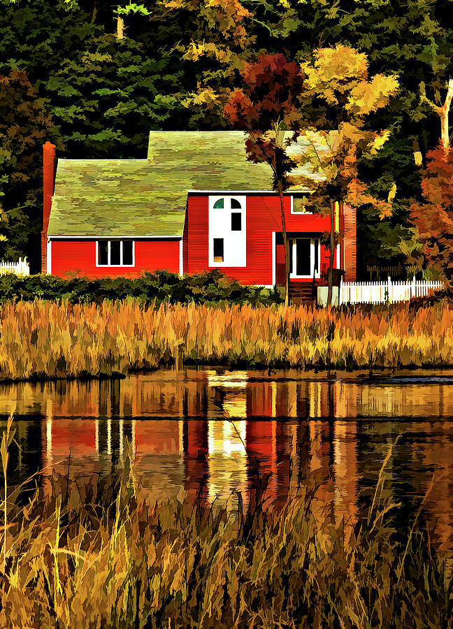 House by the Lake Photograph by Maria Coulson
